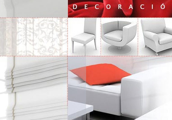 Web para una empresa de decoración textil.